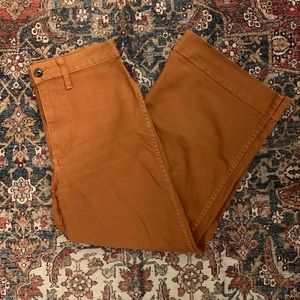 madewell wideleg cropped pants